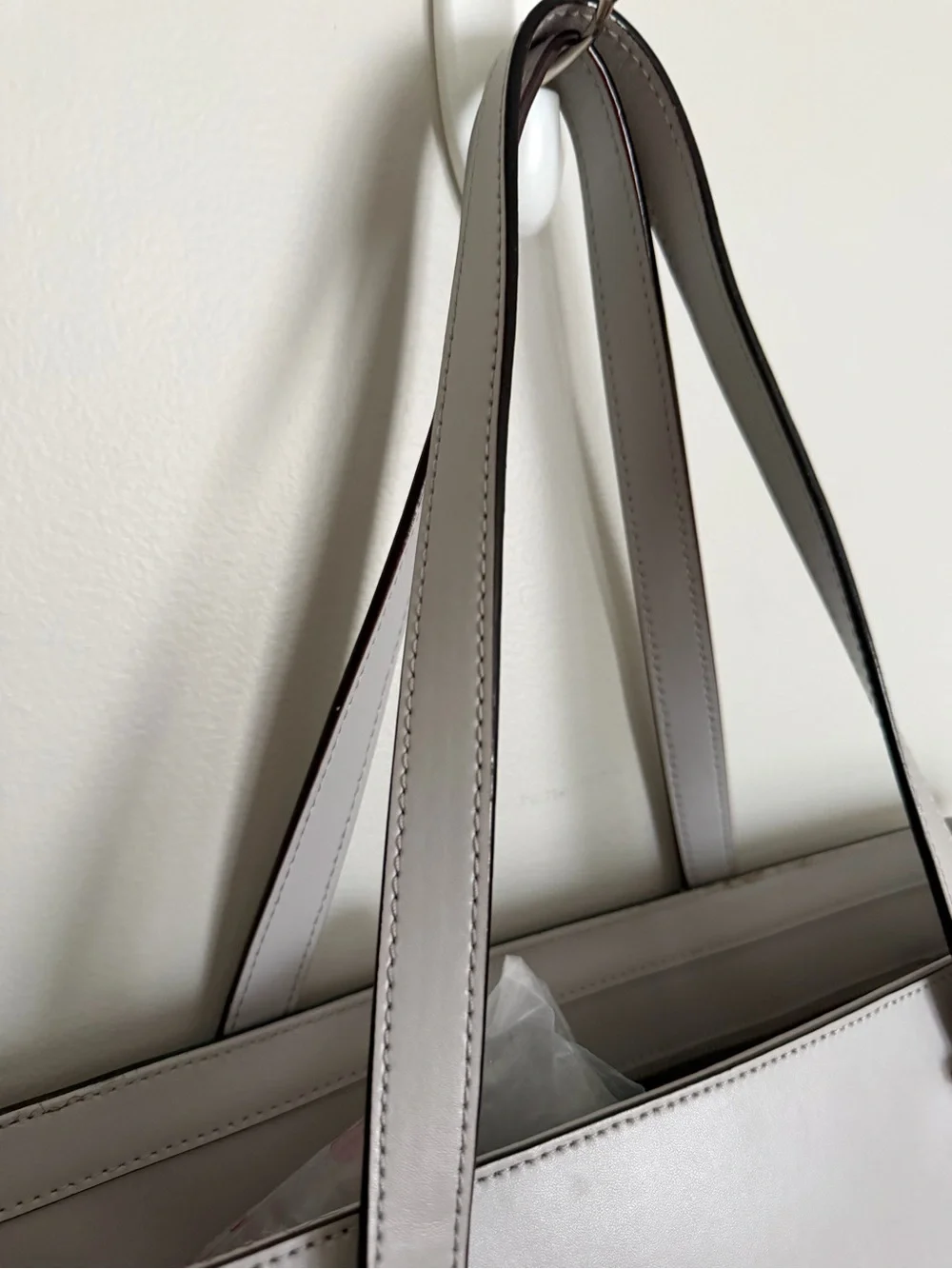 kate spade Light Gray Tote with Gold Hardware